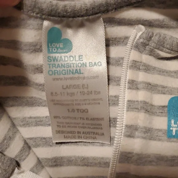 Love To Dream Swaddle Up Transition Bag Size 0 (Large) 19-24 Pounds 1.0 TOG - Picture 8 of 10